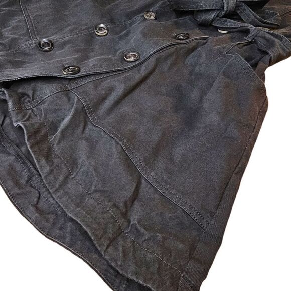 Marissa Webb Black Marine Trench Denim Mini Dress - Picture 7 of 15